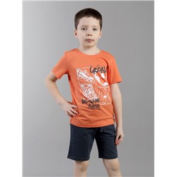 CSKB 90289-29-431 Комплект для мальчика (футболка, шорты),оранжевый