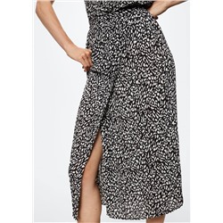 Falda cruzada plisada -  Mujer | MANGO OUTLET España