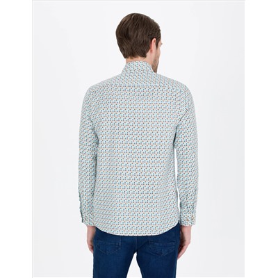Aqua Slim Fit рубашка с длинным рукавом