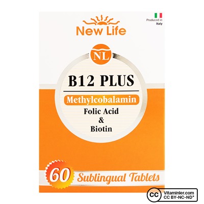 New Life B12 Plus 60 Подъязычная таблетка