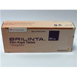BRILINTA 60 mg 56 film kaplı tablet (аналог Брилинта- Тикагрелор)
