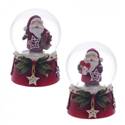 Фигурка декор в стекл шаре "Дед Мороз", D4,5 см, L4,5 W4,5 H6,5 см, 2в.