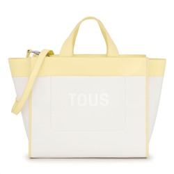 Bolso capazo Tous Maya - beige y amarillo