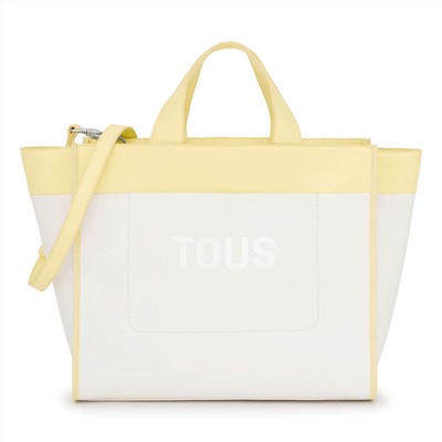 Bolso capazo Tous Maya - beige y amarillo