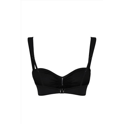 Черный бикини-топ без косточек без косточек TBESS24BU00019