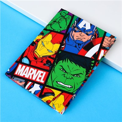 Блокнот А6, 64 листа в твёрдой обложке, MARVEL, «Мстители»