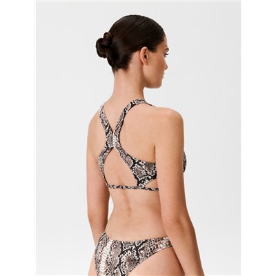 Бюстгальтер купальный жен.Bralette Oceana змеиный принт