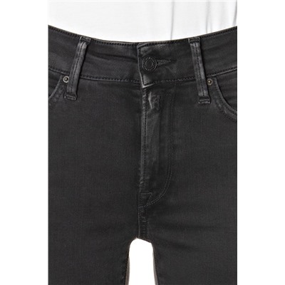 Vaquero skinny fit de tiro alto Luzien - Negro