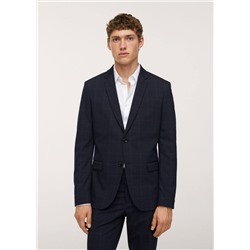 Americana traje super slim fit cuadros -  Hombre | MANGO OUTLET España