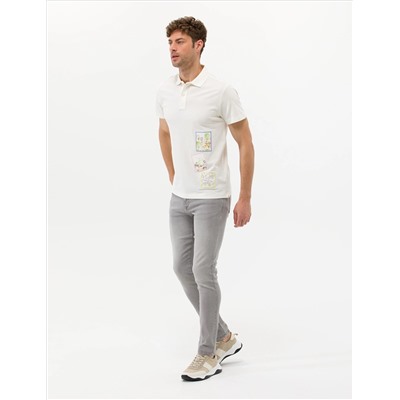 Ecru Printed Bike Toking T -For -