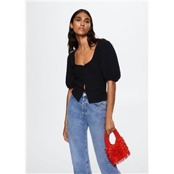 Top punto textura -  Mujer | MANGO OUTLET España