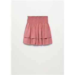 Falda fluida volantes -  Niña | MANGO OUTLET España