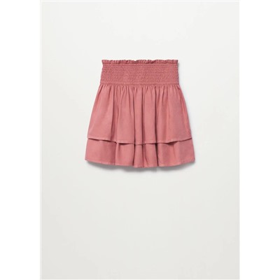 Falda fluida volantes -  Niña | MANGO OUTLET España