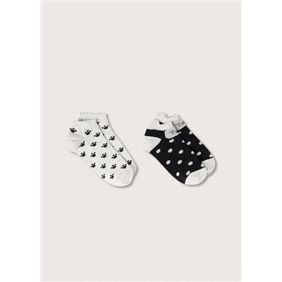 Pack 2 calcetines combinados -  Niña | MANGO OUTLET España