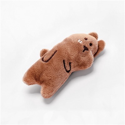 Игрушка для кошек с кошачьей мятой, 10 см, коричневая