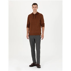 Браун Ex. Тканевые штаны Slim Fit