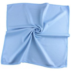 Салфетка из микрофибры Плюш (без упаковки) цвет голубой, 30*30 см, 280 г/м2