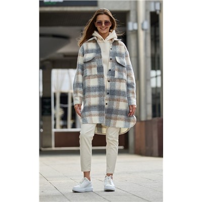 Рубашка утепл P322-0420 l.grey
