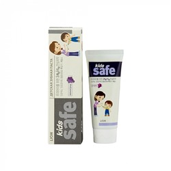 Зубная паста Lion Kids Safe со вкусом винограда (от 3 до 12 лет), 90 г