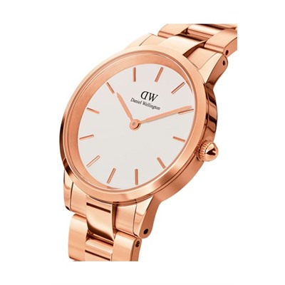 Reloj de acero Iconic Link - 36 mm - Rosa dorado y blanco
