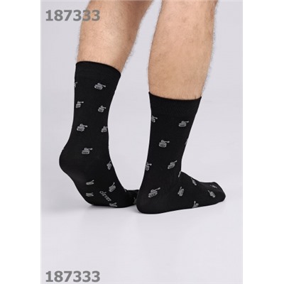 CLEVER Носки муж.К3432 23Ф хл+эл