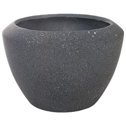 Кашпо Nobilis Marco "Granite graphite Round" (файберглас), D55хH38 см