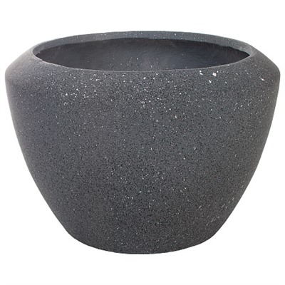 Кашпо Nobilis Marco "Granite graphite Round" (файберглас), D55хH38 см