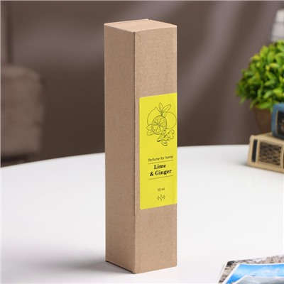 Диффузор ароматический ЛАЙМ и ИМБИРЬ (Lime & Ginger), 50 мл