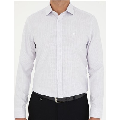 Purple Slim Fit рубашка с длинным рукавом