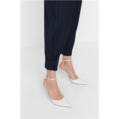 X Sagaza Studio Studio Navy Blue Littered PaCa Подробные брюки для покрытия tpraw23pl00039