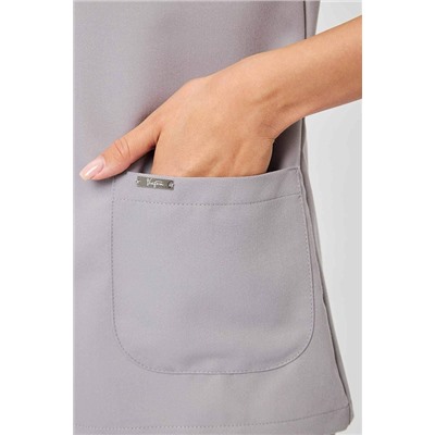 Блуза медицинская женская 3-98-21-1 / Kiara 34 Grey pearl