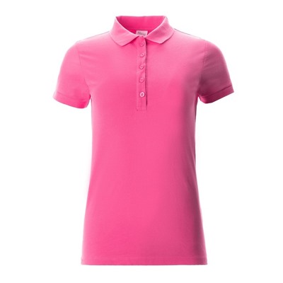 Футболка (поло) женская MINAKU REGULAR FIT: цвет розовый, р-р 42