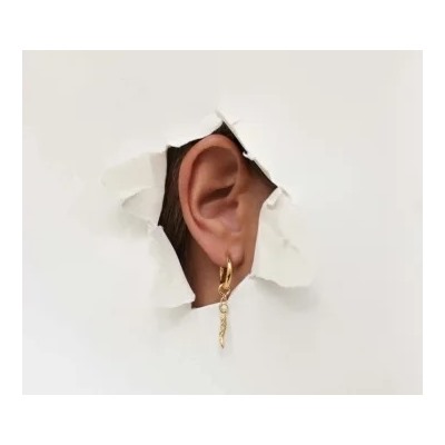 Серебряные серьги с янтарём E34037ZM