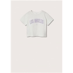 Camiseta mensaje estampado -  Niña | MANGO OUTLET España