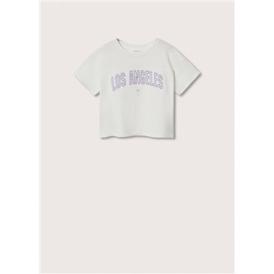 Camiseta mensaje estampado -  Niña | MANGO OUTLET España