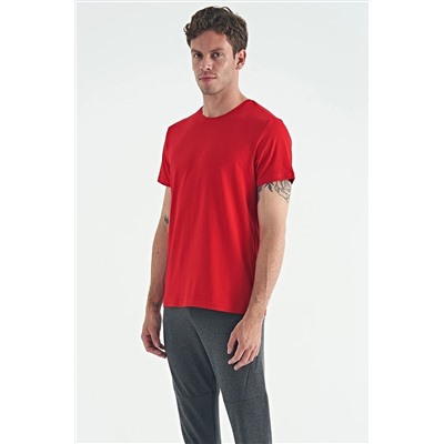 Мужская футболка Calvin Red Basic — 88245 A13ER-88245