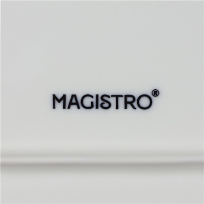 Блюдо Magistro «Бланш», d=32 см, фарфор, белое