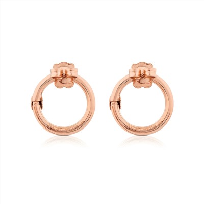 Pendientes Hold - plata bañada oro rosa 18 kt