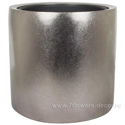 Кашпо полистоун Nobilis Marco "Pa-darksilver Cylinder", D53хH51 см с тех.горшком