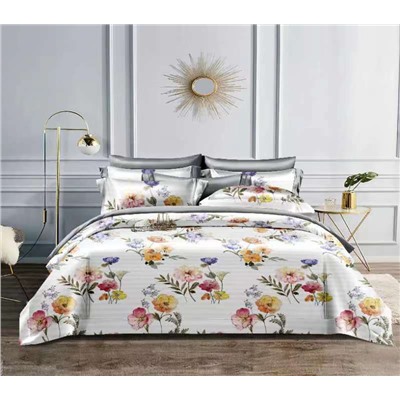 10 цветов Евро Комплект постельного белья  Bella Home STRIPE SATIN Цветной 3D дизайн нужный цвет в комментариях