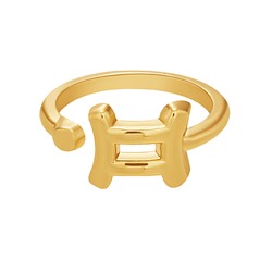 KL189-03 Кольцо Знаки Зодиака - Близнецы
