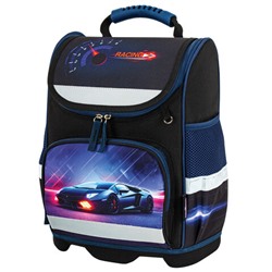 Ранец ЮНЛАНДИЯ WISE, 1 отделение, 3 кармана, устойчивое дно, "Street power", 37x29х15 см, 272071
