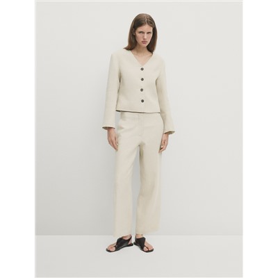 Chaqueta rústica corta botones