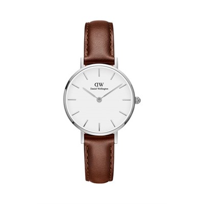 Reloj de cuarzo de piel Petite St Mawes - Marrón y plateado