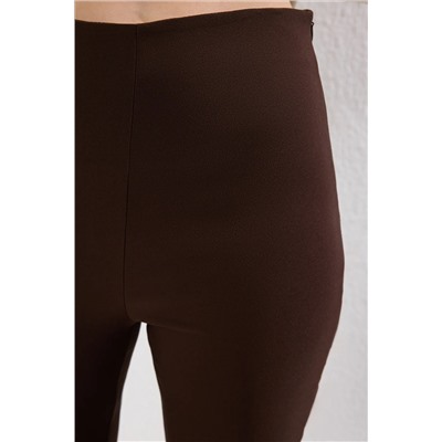 Brown Crop Phlare ткацкие брюки Twoss25pl00092