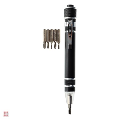 Фонарь-мультиинструмент, с клипсой для крепления, 6 отверток, 4xLR41, 12,8х1,6см