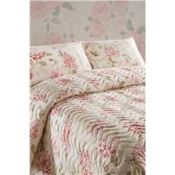 Двуспальное стеганое покрывало Care Pink