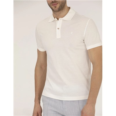 Белая стройная посадка Polo Yaka Mercerized T -For