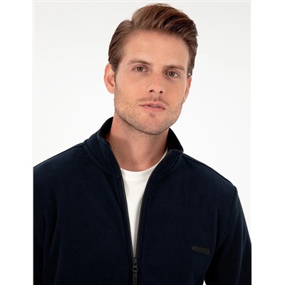Navy Blue обычный полярный кардиган