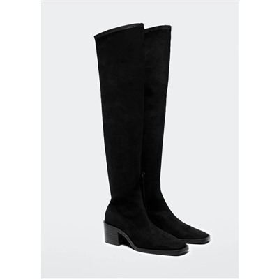 Bota caña alta -  Mujer | MANGO OUTLET España